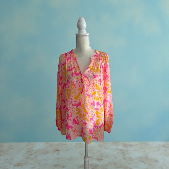 LILLY PULITZER Kir Royale Oh La La Long Sleeve Else Top Size XL NEW NWT - Picture 4 of 9